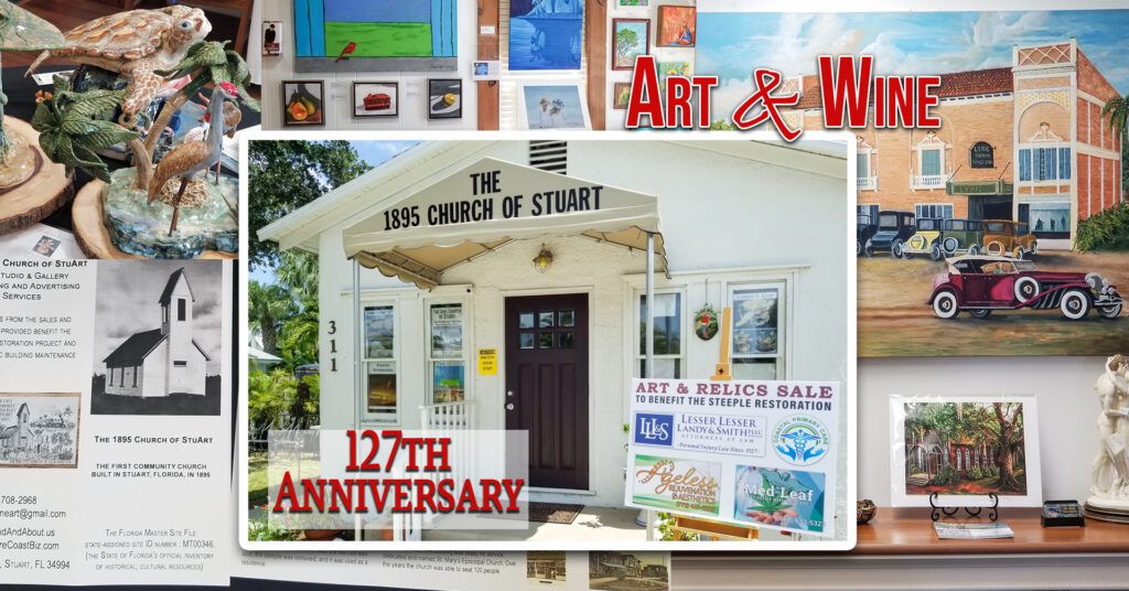 The 1895 Church of StuArt, Historic Building, Art Studio & Gallery in Downtown Stuart, Treasure Coast, Florida