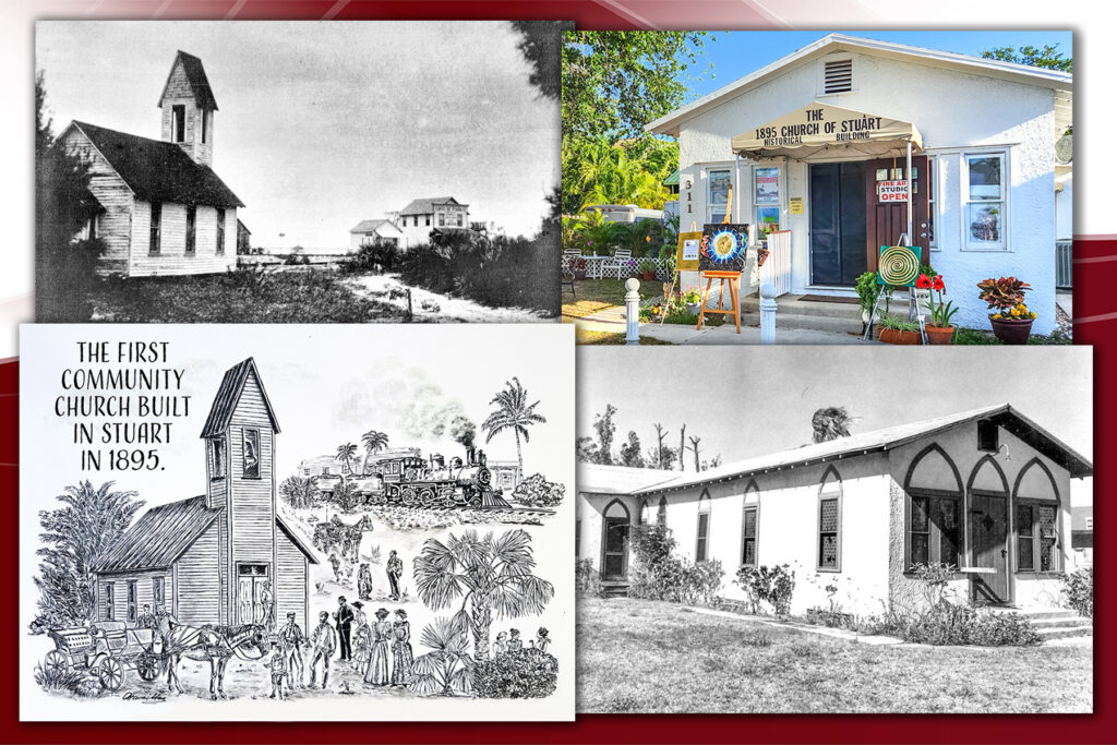 Historical Building Restoration - The 1895 Church of StuArt - the first community church built in Stuart in 1895, located in Downtown Stuart, Martin County, Treasure Coast, Florida