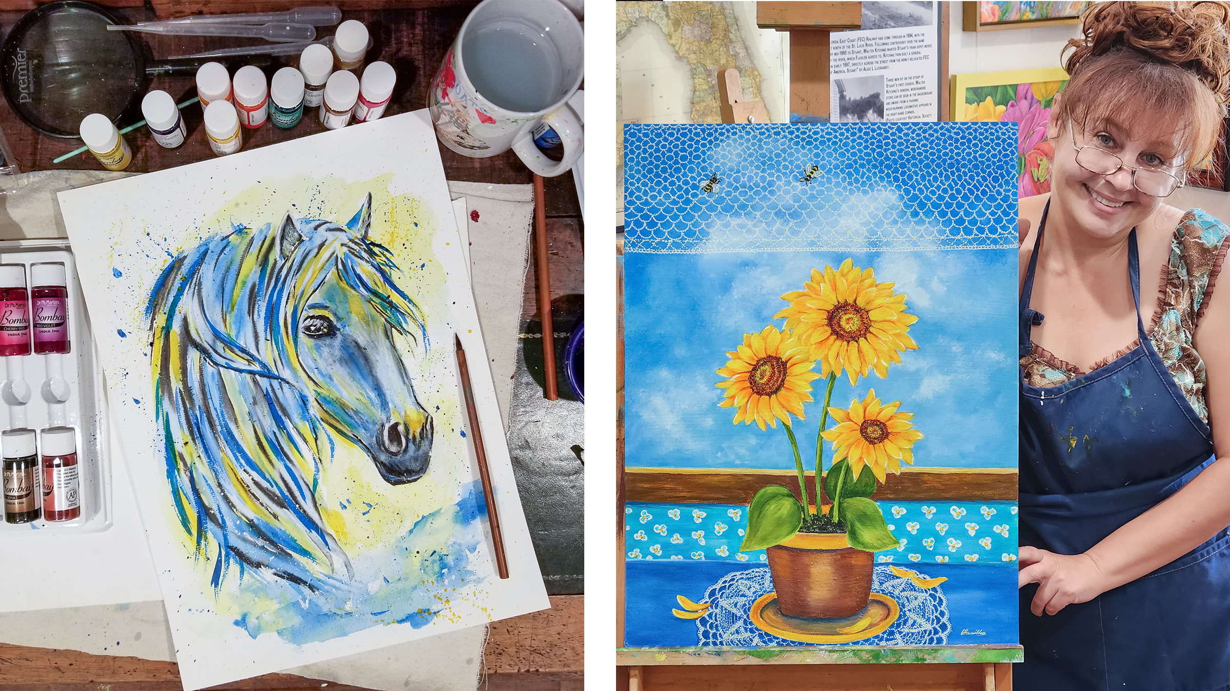 Olga Hamilton Fine Art for sale, Stuart, Martin County, Florida., MartinArts.