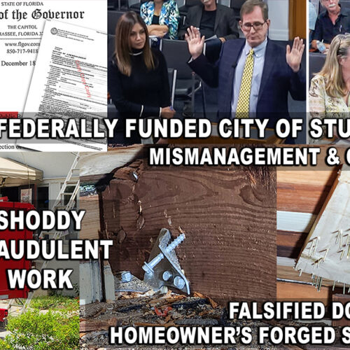Small Cities CDBG: Shoddy Work, Falsified Records, Stuart, Florida